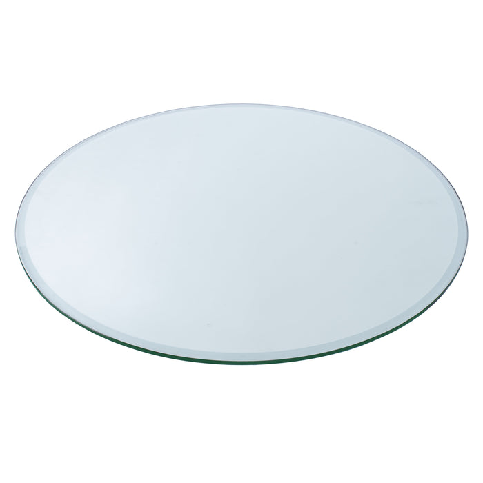 34" Round Clear Glass Table Tops