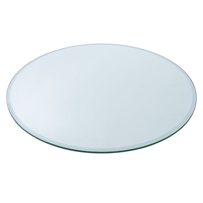 36" Round Clear Glass Table Tops