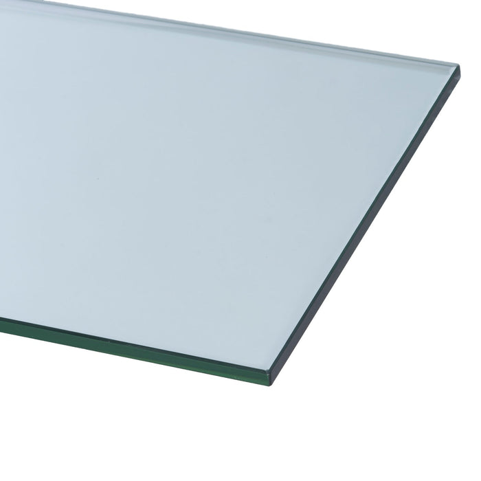 4 3/4" x 21" Rectangle Tempered Glass