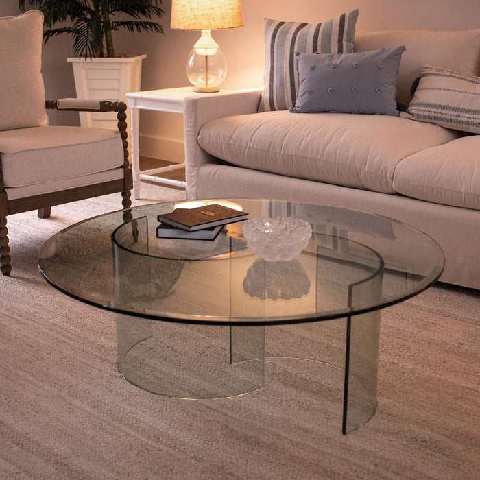 43" Round Clear Glass Table Tops