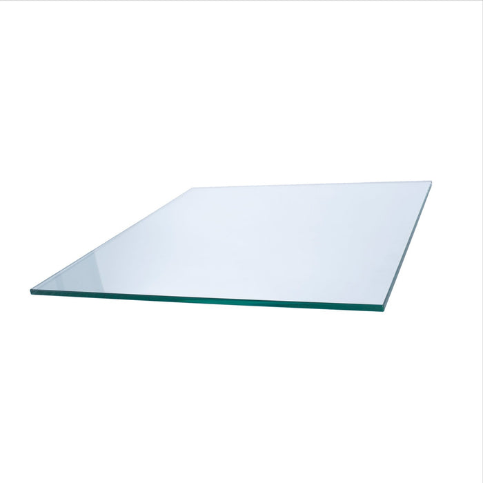 28" Square Clear Glass Table Tops
