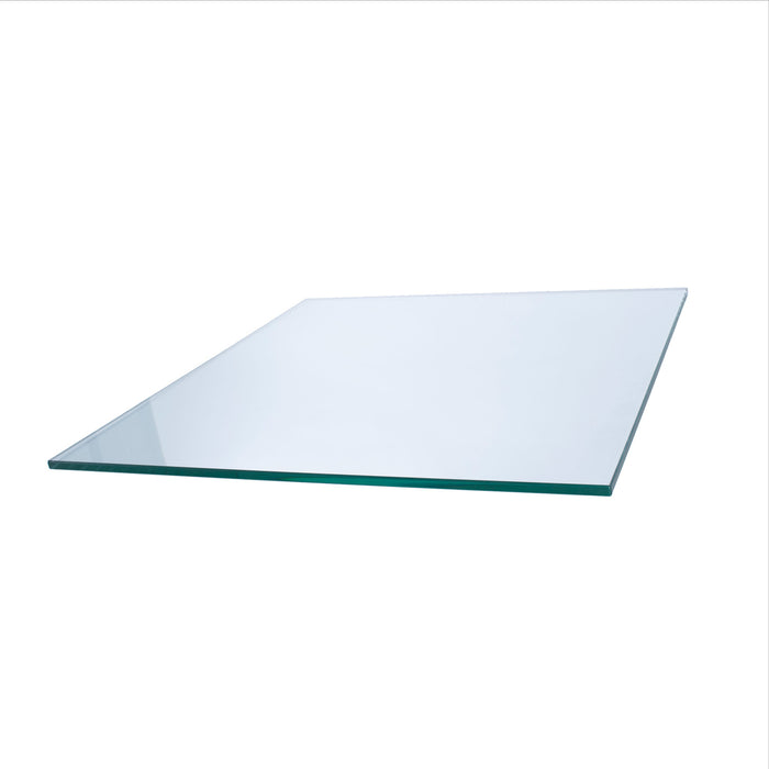 36" Square Clear Glass Table Tops