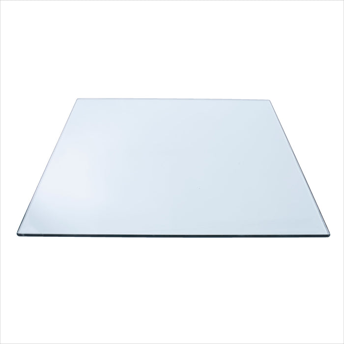 36" Square Clear Glass Table Tops