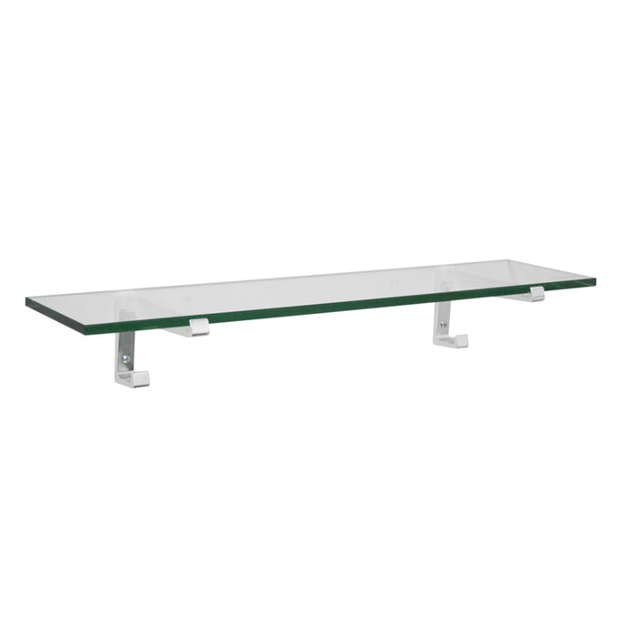 6" X 18" Hawk Floating Glass Shelves - 2 Brackets Included with Each Shelf