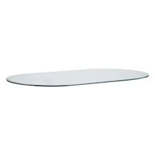 28" X 54" Racetrack Oval Glass Top