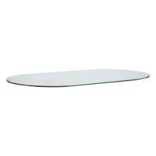 24" X 48" Racetrack Oval Glass Top