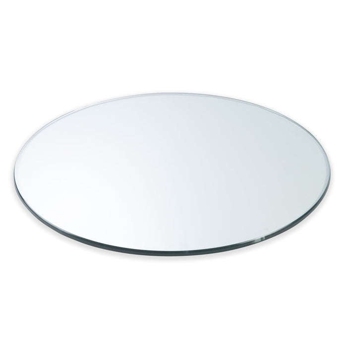 24" Round Clear Glass Table Tops