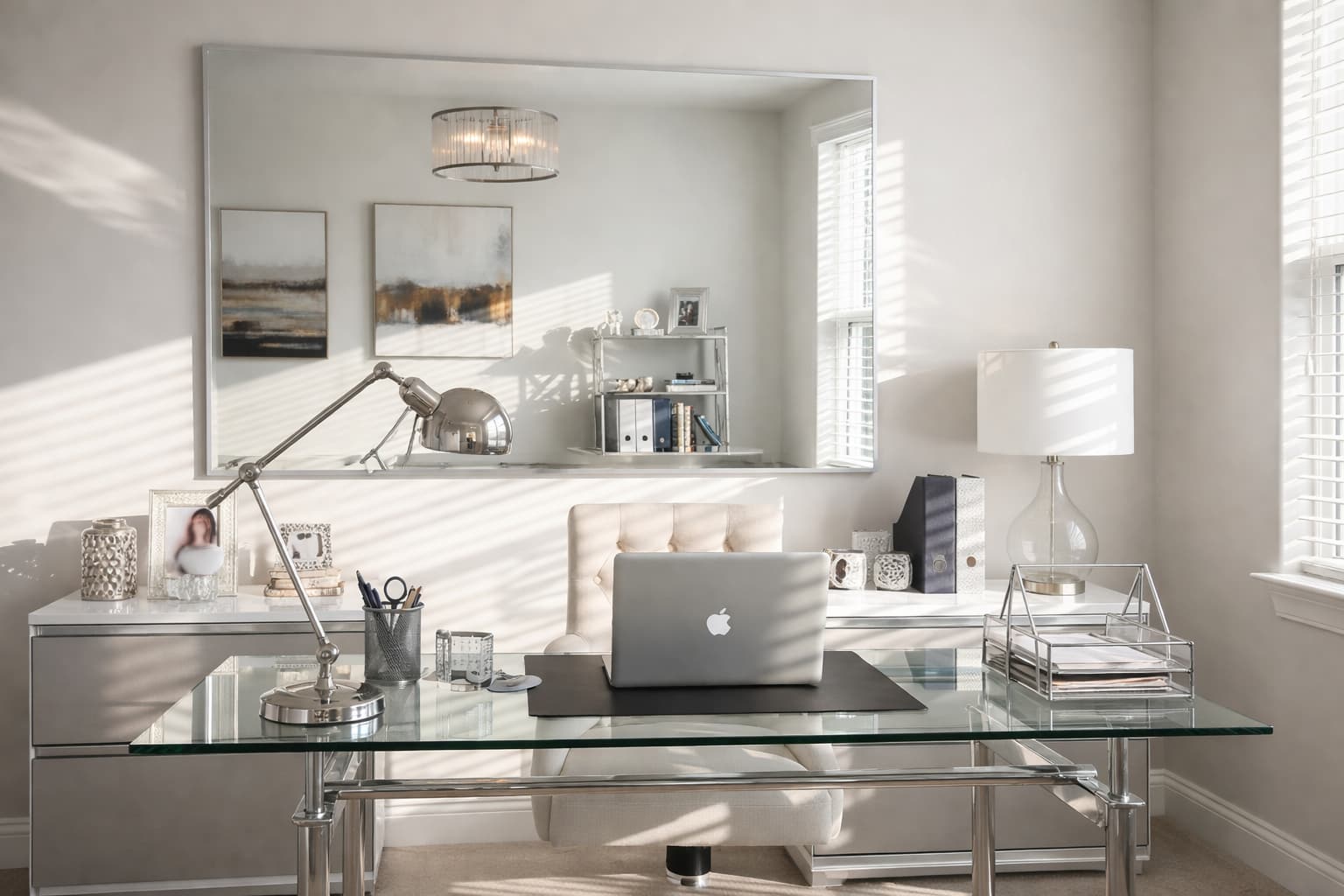 Elevating Your Home Office: Enhancing Productivity with Glass Accents