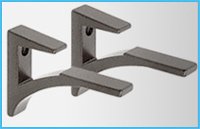 16" Qtr Rd Cardinal Corner Glass Shelves - 2 Brackets Included with Each Shelf