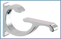 10" Qtr Rd Monarch Corner Glass Shelves - 2 Brackets Included with Each Shelf