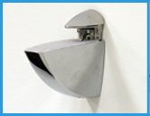 10" Qtr Rd Oriole Corner Glass Shelves - 2 Brackets Included with Each Shelf