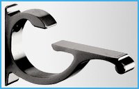 10" Qtr Rd Monarch Corner Glass Shelves - 2 Brackets Included with Each Shelf