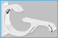 10" Qtr Rd Monarch Corner Glass Shelves - 2 Brackets Included with Each Shelf