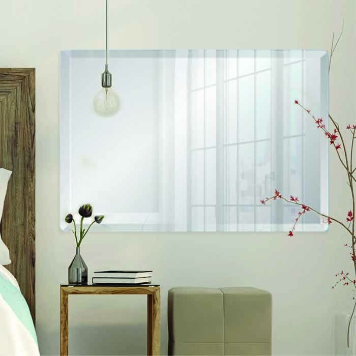Feature Mirror Rectangle Rectangle Frameless Mirror