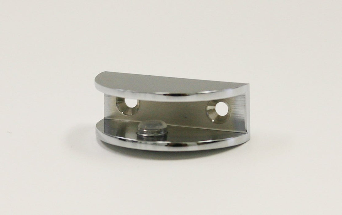 Triangle Shower Shelf with Half Round Clamps