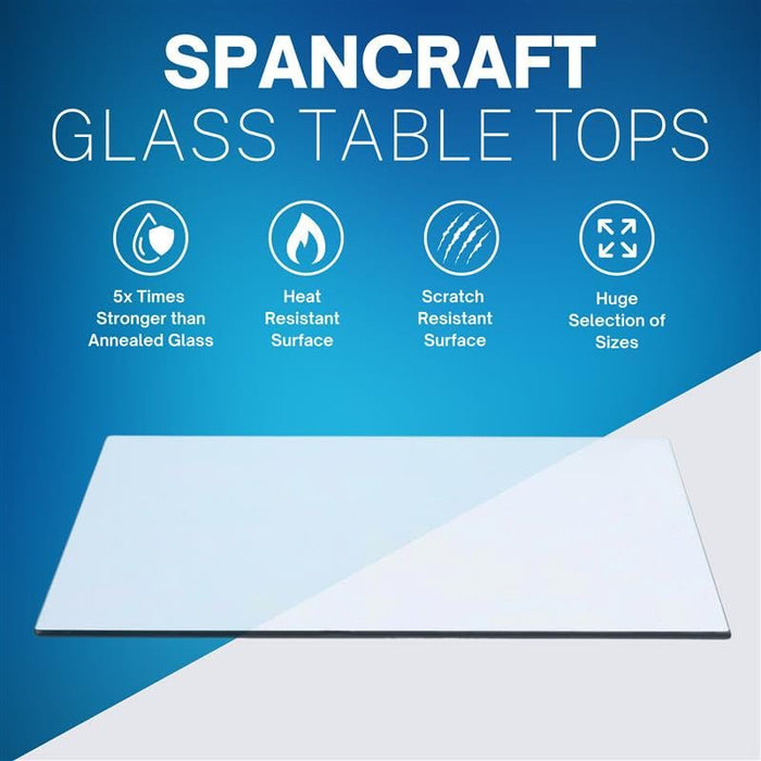 18" x 30" Rectangle Tempered Table Protector