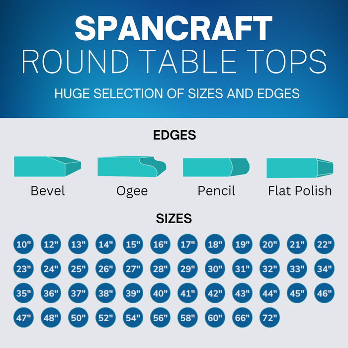 60" Round Grey Glass Table Tops