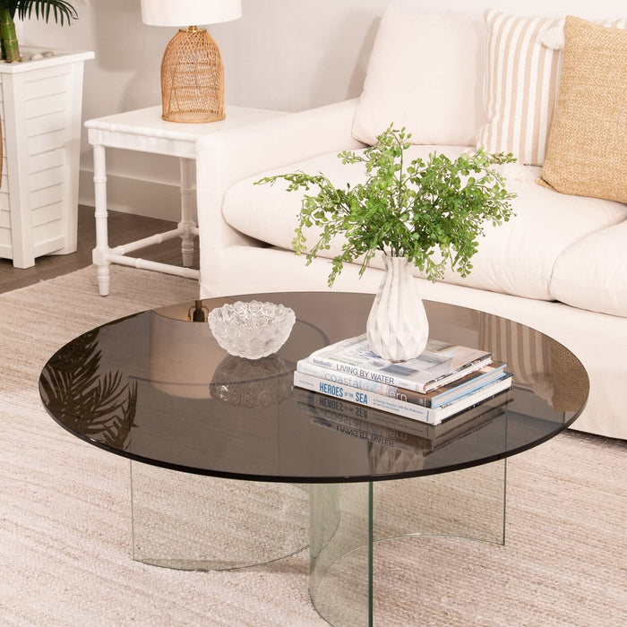 48" Round Bronze Glass Table Tops