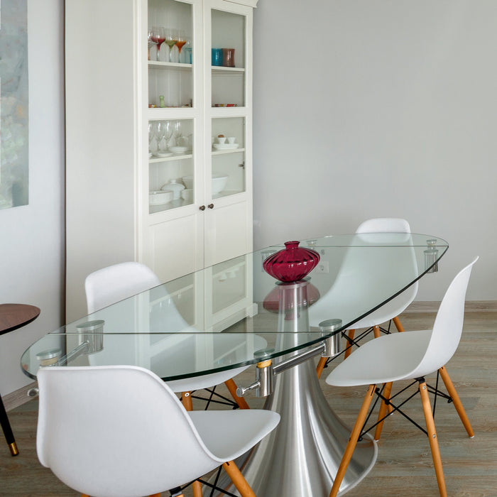 42" x 72" E Oval Glass Table Tops