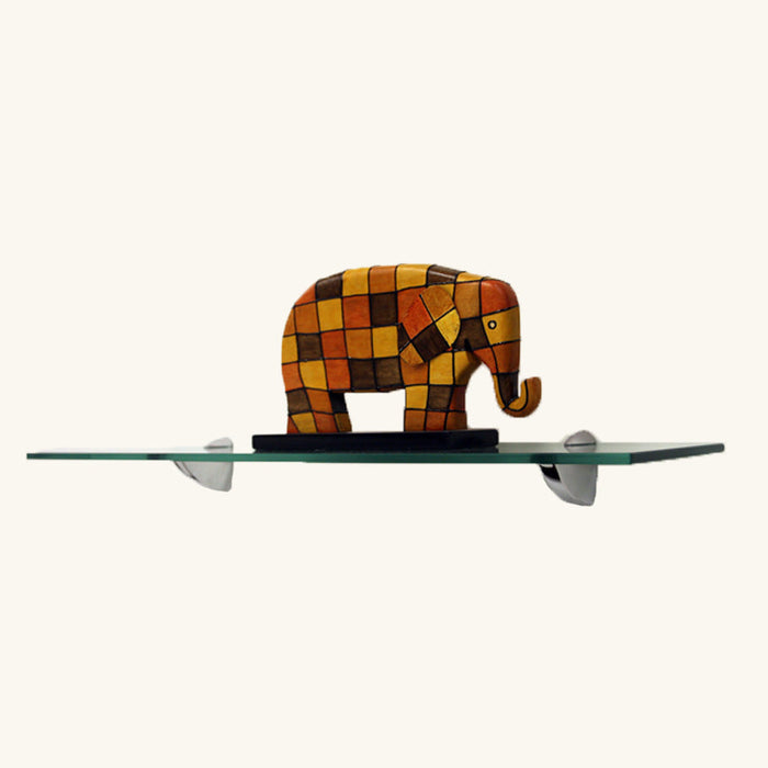 8" X 21" Oriole Floating Glass Shelves - 2 Brackets Included with Each Shelf