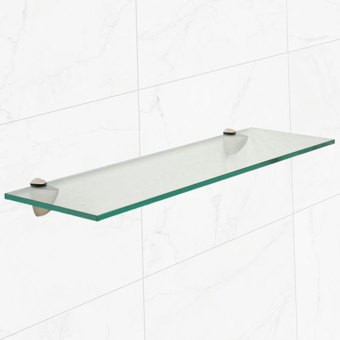 6" X 27" Peacock Bathroom Glass Shelves - 2 Brackets Included with Each Shelf