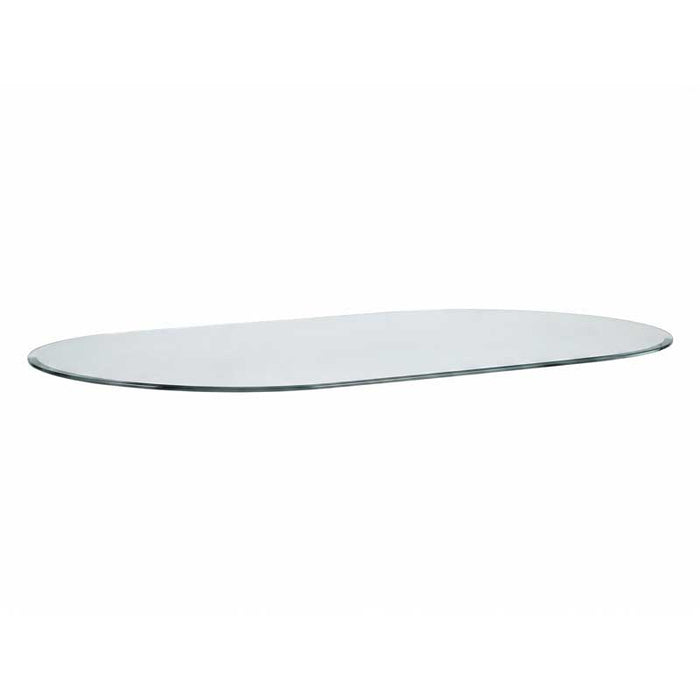 28" X 54" Racetrack Oval Glass Top