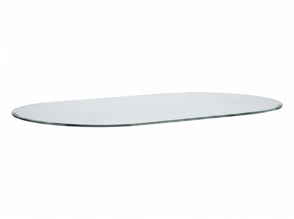 24" X 48" Racetrack Oval Glass Top