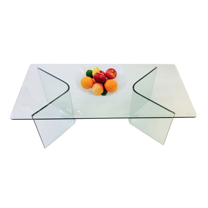 584 Vee Cocktail Tables - Includes 1/2" Thick Tempered Glass With 1" Bevel Edge