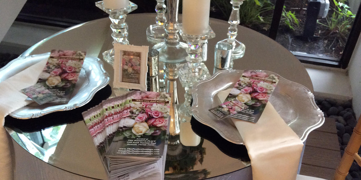 66 Bevel Mirror Table Toppers