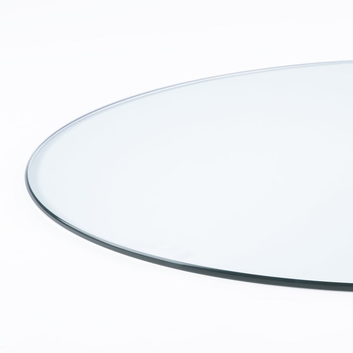 18" Round Clear Glass Table Tops